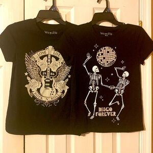 Wound Up ladies graphic tee shirts; size: XS(1)